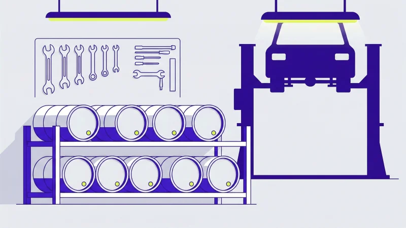 Масло в бочках для автосервиса: выбор и организация